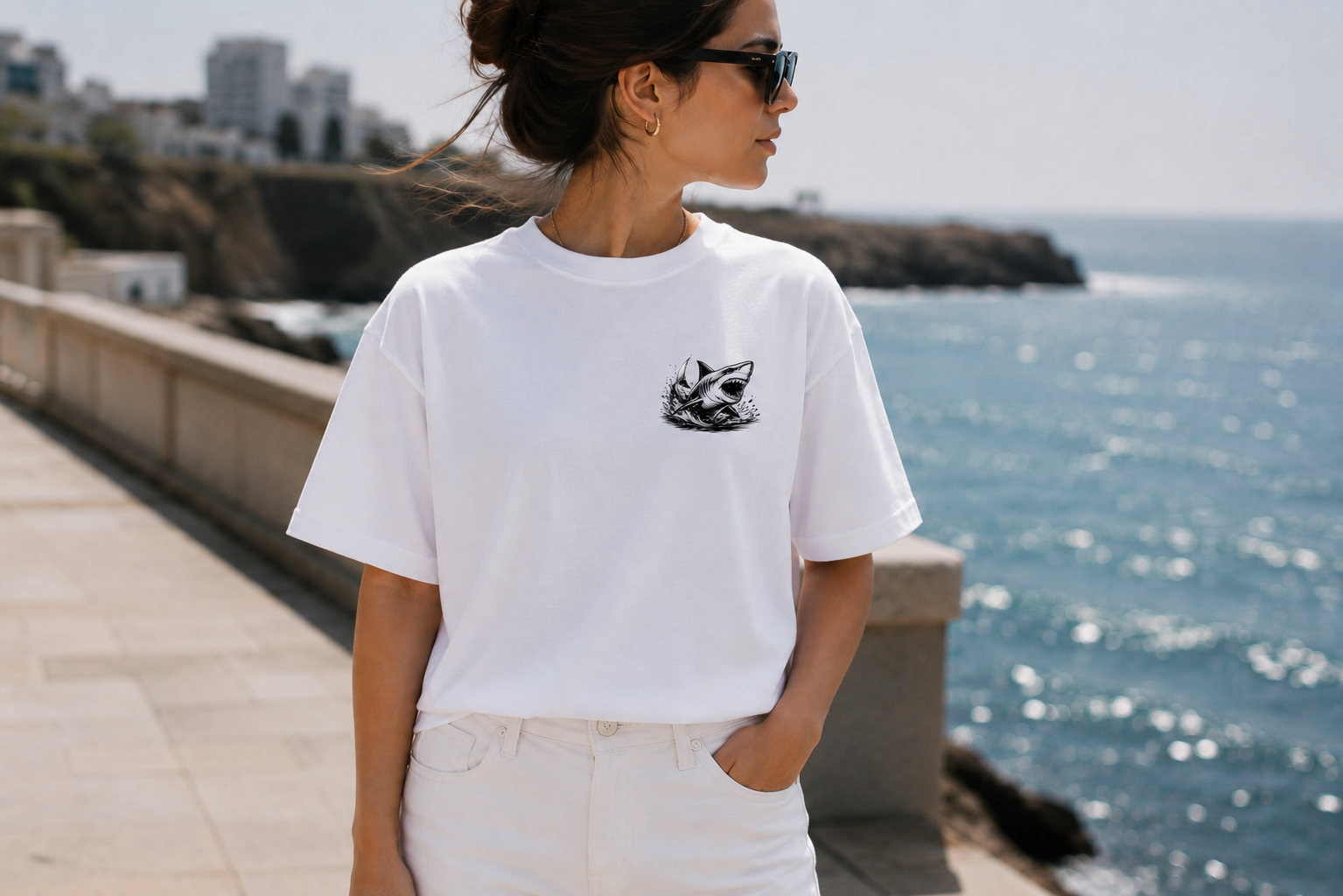 Edición El Gran Tiburón Blanco — Playera editorial - Imagen 2