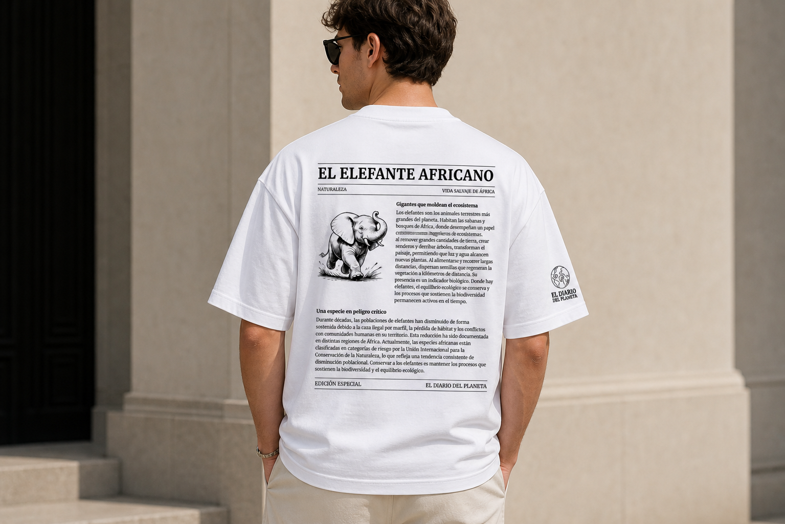 Edición El Elefante Africano — Playera editorial