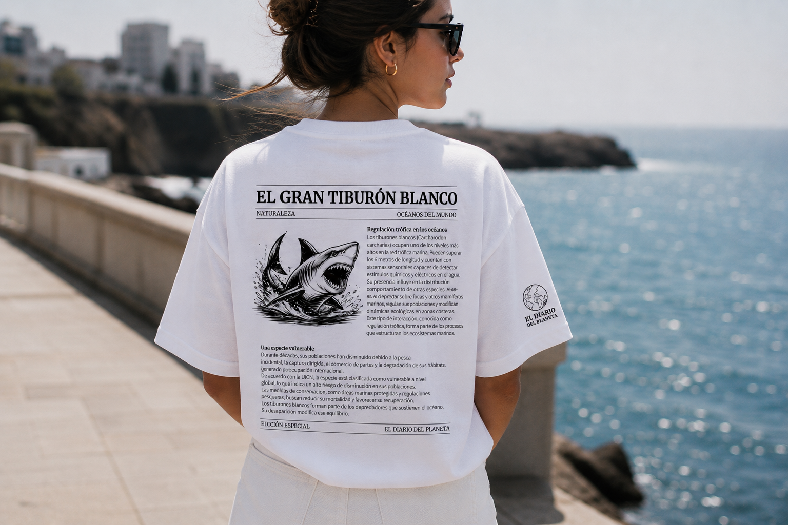 Edición El Gran Tiburón Blanco — Playera editorial