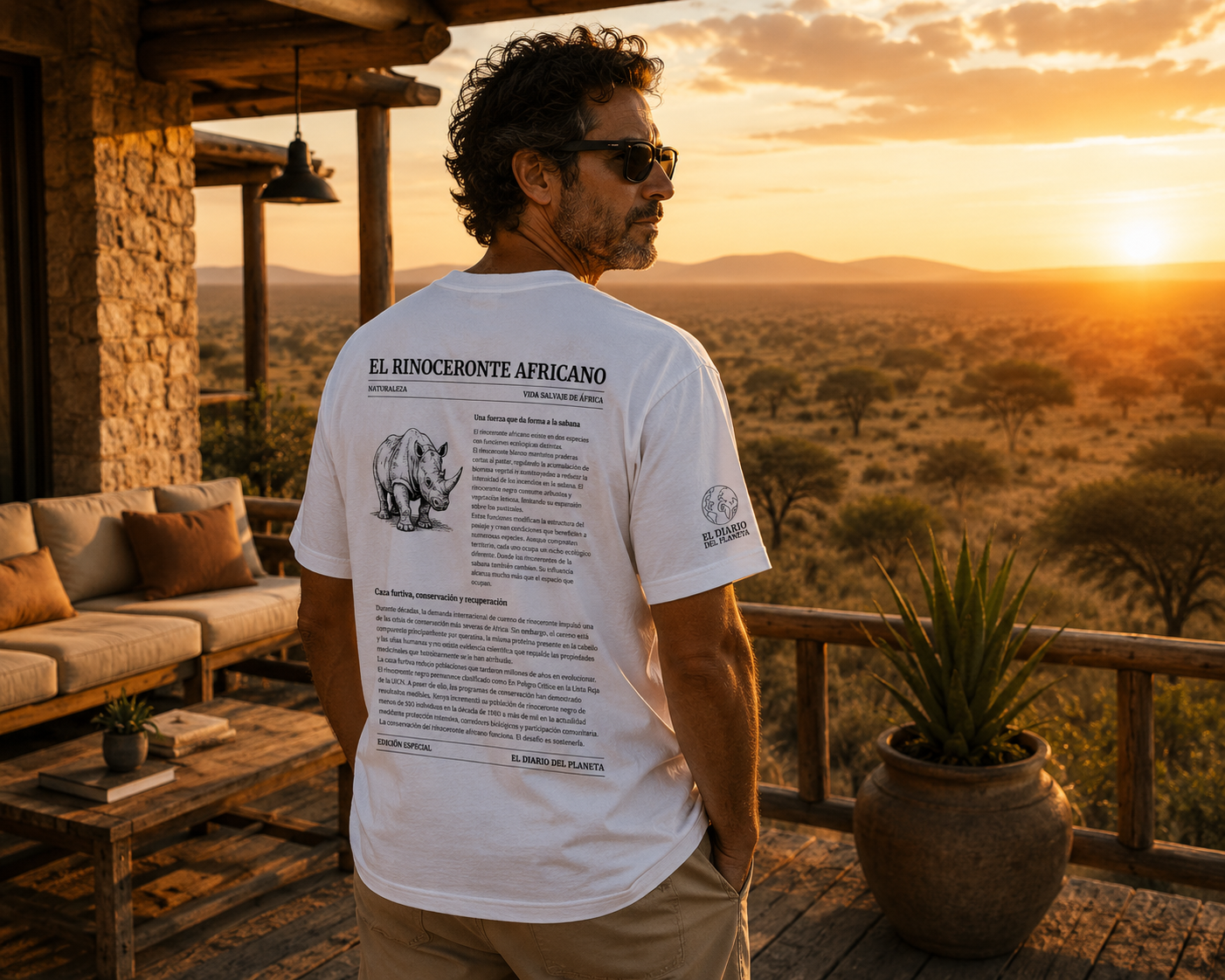 Edición El Rinoceronte Africano — Playera editorial