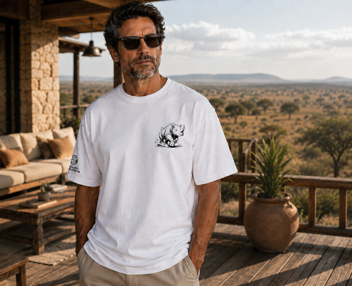 Edición El Rinoceronte Africano — Playera editorial - Imagen 2